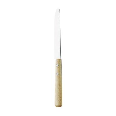 China High Quality Wooden Dining Knife Japanese-made Knife Handle Stainless Steel Minimalist for sale