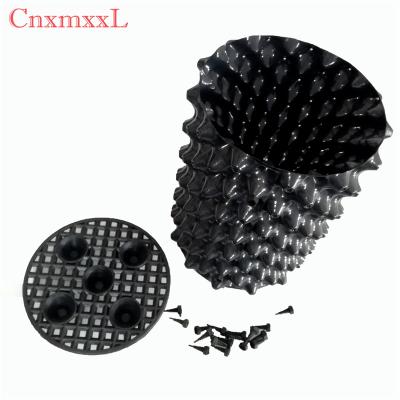 China Aeration root pot mall holes in the form of cones throughout the sides of the container Te koop