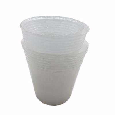 China Soft And Thin Plastic Nursery Pot Transparent And Black Color for sale
