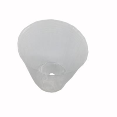 China Transparent Plastic flower nursery pot with various size en venta