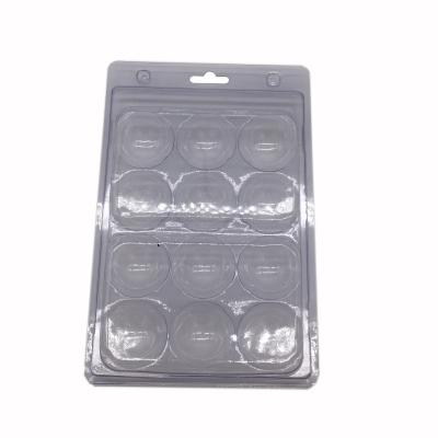 Cina 12 packs golf ball blister packaging tray clear transparent folded packaging in vendita