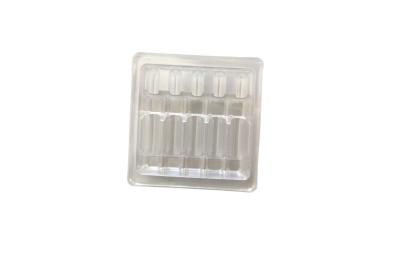Chine Ampoule transparente de 5 pcs en PVC, emballage en plaquette pour l' aiguille à eau à vendre