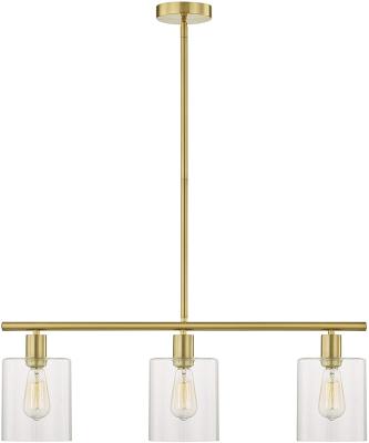 China 3-Light Shades Industrial Glass Pendant Lighting Vintage Farmhouse Adjustable Wire Ceiling Light Hanging Lamp for sale