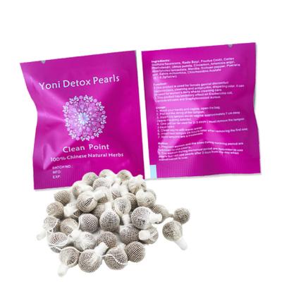 China Health Care Vaginal Cleaning Endocrinal Balance female yoni detox beads with free brand applicator plant natural herbs direct support wholesale organic for sale
