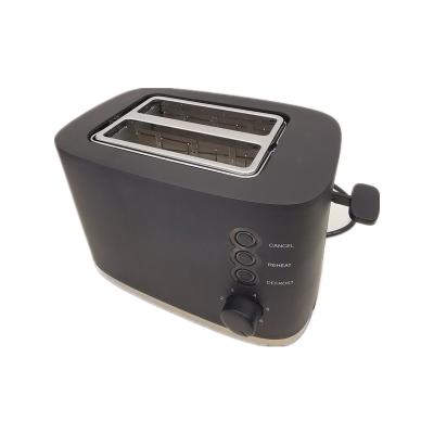 China Black Shell Hotel Household Plastic Lowest Price Hotel Toaster for sale