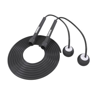 China Wholesale Custom LOGO PVC Adjustable Pink Pencil 3M Factory Length Rope Adjustable Speed Rope With Cordless Ball for sale