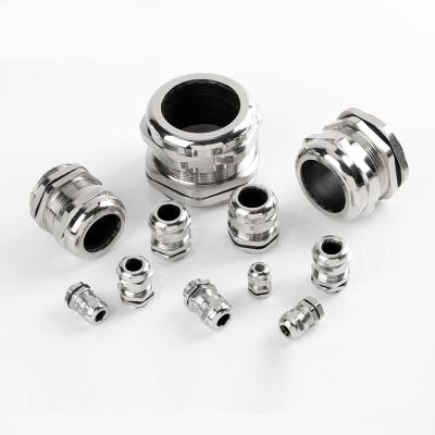 China Joint Plug Cable Firmly Waterproof Brass Nickel Plated Explosion Proof Cable Connector for sale