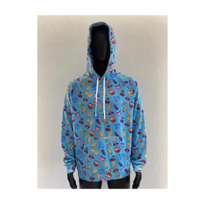 China New Product Polyester Innovative Custom Unique Design Casual Terry Casual Blue Men Hoodie for sale
