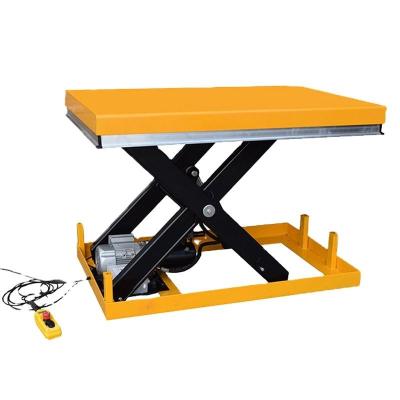 China 1000 kg kleine elektrische lifttafel hydraulisch klein hefplatform Te koop