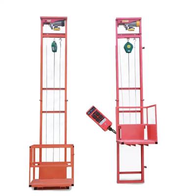 중국 500kg 1000kg 창고 화물 승강기 수직 전기 화물 승강기 판매용