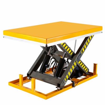 China Estacionario elevador de tijeras de mesa hidráulica elevador de tijeras fijo para transporte en venta