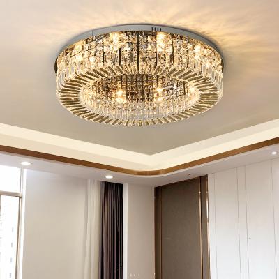 Chine Crystal Ceiling Light Simple Design Home Decorative Luxury Banquet Outdoor Mounted Hotel Lobby Hall China Supplier à vendre
