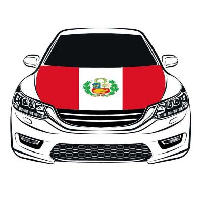 China Custom Festival Decorations Logo Spandex Polyester Car Engine Hood Cover Flag Car Hood Flag for sale