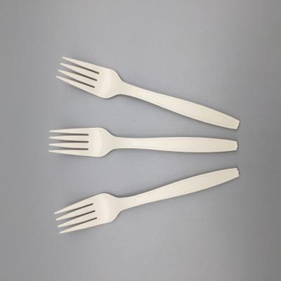 China Customized Disposable Degradable Food Grade PP Spoons Disposable Plastic Forks for sale
