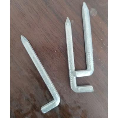 Chine Q195/Q235 Fer Des clous en acier en forme de L pour matériaux de construction sans tête 15 mm-120 mm de longueur à vendre