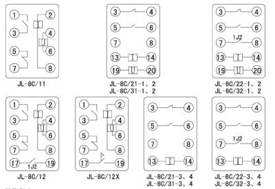 China XINJI Xinchangjiang JY-8 series power-off delay integrated circuit time relay JC-8C/21-3-3 JL-8C/21-4-3 JL-8C/21-3-4 JL-8C/21-4-4 JC-8C/31-3-3 JL-8C/31-4-3 JL-8C/31-3-4 JL-8C/31-4-4 for sale
