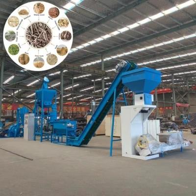 China 1Ton / Hour Custom Biomass / Wood Pellet Production Line With CE for sale