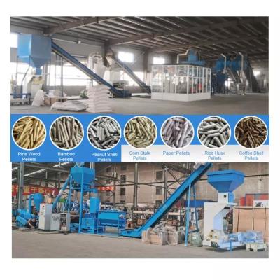 Китай 1TPH-10TPH Biomass Wood Chips Eucalyptus Pine Birch Poplar Pellet Production Line продается