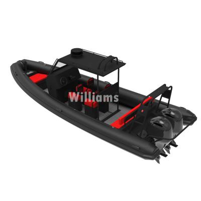 China water sports & Entertainment 25ft RHIB 760 Aluminum Rigid Hull ORCA Hypalon Speed Dive Boats For Sale for sale