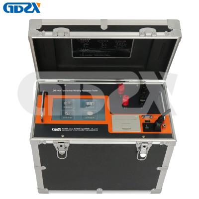 Cina ZXR-40A Tester automatico di resistenza al riavvolgimento del trasformatore LCD a corrente continua 40A ad alta precisione in vendita