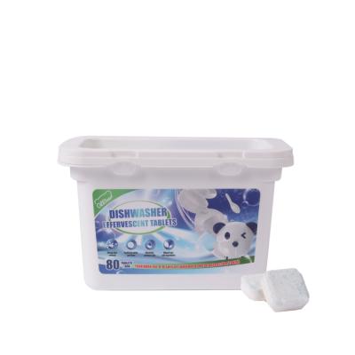 China Cleaning Effervescent Tablets Disposable High Quality Dishwasher Dishwashing Effervescent Tablets for sale