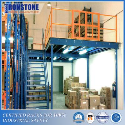 China Sistema de aço do racking do revestimento do mezanino do armazém de grande resistência à venda