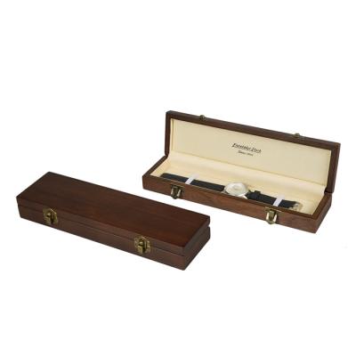 China New Arrival Luxury Watch Box Handmade Packaging Lacquer Wooden Square Black Watch Box Wooden Watch Gift Box for sale