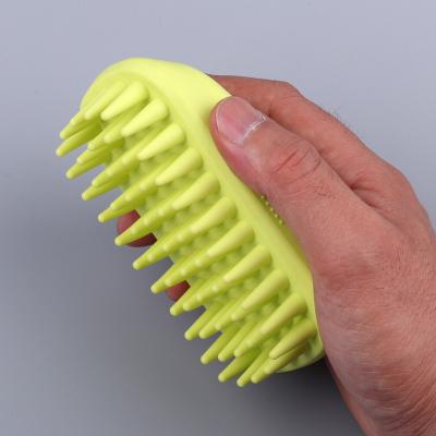 China Stocked Supply Pet Bath Massage Cat and Dog Bath Brush Rubber Pet Shower Brush for sale