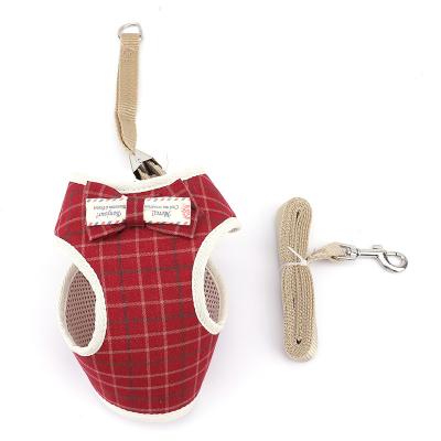 China Stored Pet Supplies New Dog Vest Small Dog Leash Pet Harness Set for sale