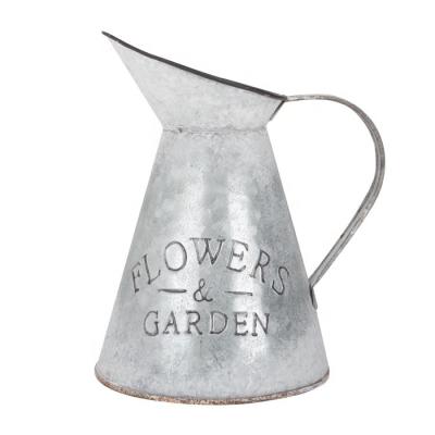 China Large CLASSIC vintage metal jug iron flower jug flower pitcher for sale