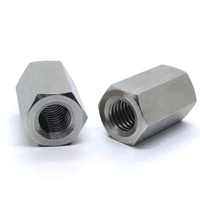 China General Industry DIN6334 Stainless Steel Carbon Steel Galvanized Long Hex Coupling Nuts for sale