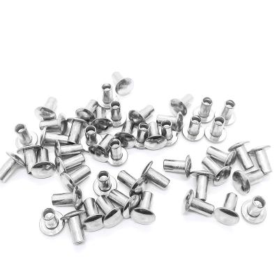China Flat Round High Quality Rivet Nut Body Stainless Steel Head End Narrow Rivet for sale