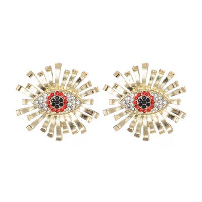 China Wholesale new CLASSIC demon eye earrings European and American retro alloy Diamond Earrings Jewelry for sale