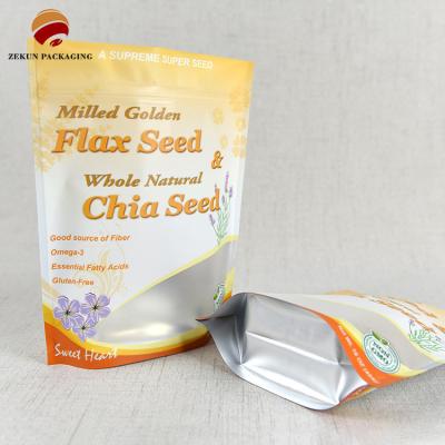 China Zipper Lock Food Packaging Bag Made of Craft Paper with Odor Proof Capability for sale