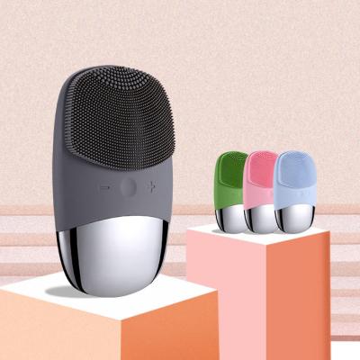 China Pore New Arrival Rechargeable Waterproof Sonic Pore Portable Skin Care Electric Facial Cleansing Brush for sale