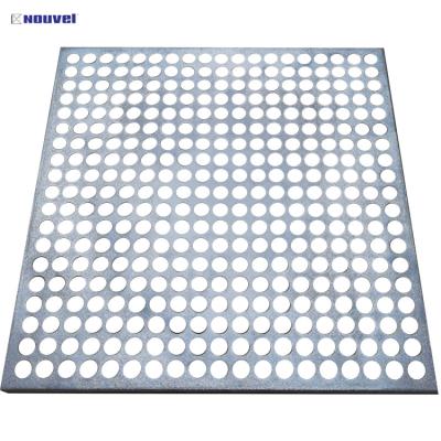 China Modern External Cladding Curtain Wall Interior And Exterior Decoration Metal Facade Perforated Metal Panel Wall Gray for sale