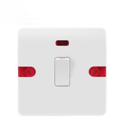 China DP 20A Water Heater Switch DP Heater Switch VGT Brand DP 20A Electric Water Heater Switch Installation Wall Switch and 20AMP Switches and Sockets Outlets Manufacture 20A White for sale