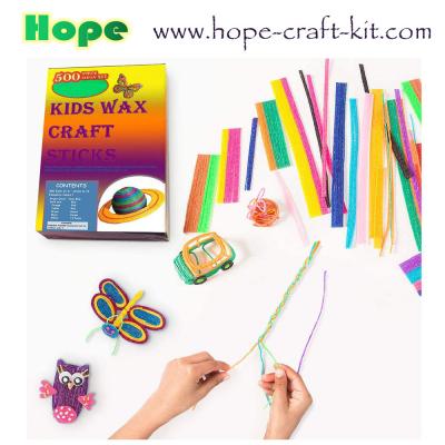 China Magic Wax Sticks Wax Wire Wikki Stix Doodle Sticks for Children Kids DIY Hand-Craft Material STEM Innovation OEM for sale