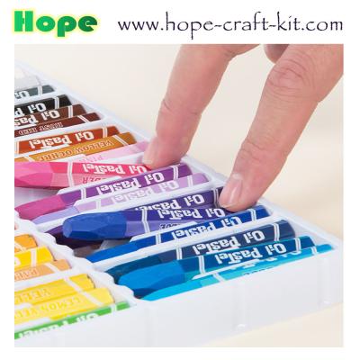 China Non-toxic 8 , 12, 24, 48 Colors Oil Paint Sticks Washable Water soluable for Kids Stationery Painting Supplies OEM ODM for sale