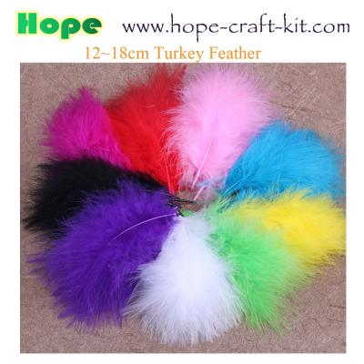 China 12~18mm turkey ostrich feathers, goose feathers, turkey feathers, chicken feathers, peacock , for hobbies and kids DIY for sale