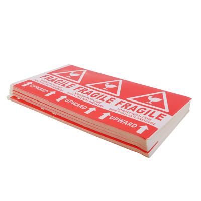 China Custom Fragile Warning Shipping Labels Handle With Care This Side Up Adhesive Label 1000 Fragile Stickers Per Roll for sale