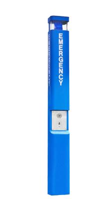 China VoIP Emergency Phone Tower With Flasher , PoE Powered Roadside Emergency Phone for sale