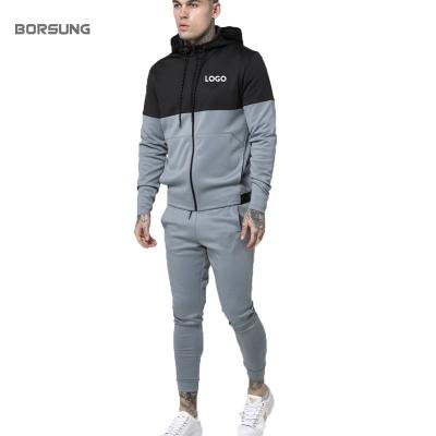 China Breathable Hot Sale Fashion Spliced Regular Spliced Jogging Print Casual Mention Tracksuit Men for sale