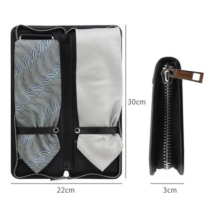 China Wardrobe PU Leather Cufflinks Travel Link Storage Case For Tie Box Men Gift Box for sale