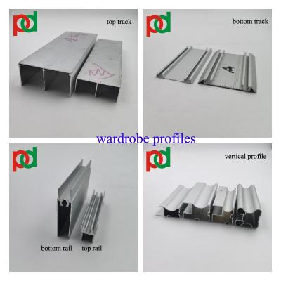 Chine la porte coulissante en aluminium de garde-robe de 6m profile l'OEM anticorrosion à vendre