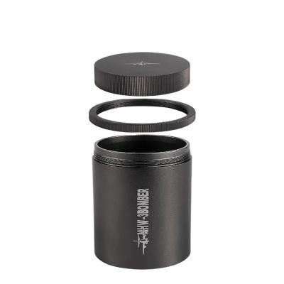 China Sustainable Coffee Dosing Cup Storage Canister 58mm Universal Aluminum Alloy Coffee Dosing Ring Airtight Kitchen Food Storage Container for sale
