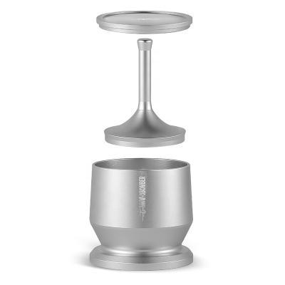 China MHW-3BOMBER Viable Coffee Cup 58mm Espresso Coffee Accessories Portafilter Dosing Head Aluminum Alloy Matte Silver for sale