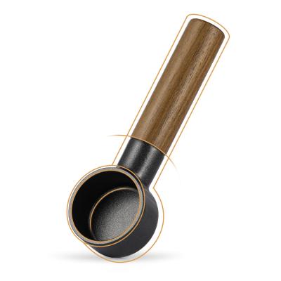China MIO Coffee Measuring Spoon Solid Wooden Walnut 6g Capacity and Stainless Steel Spooning Coffee Beans Drip Coffee Spoon Tools for sale