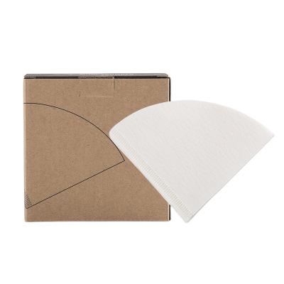 China Wholesale High Quality Viable Amazon Cone Shaped Wood Fiber Paper Coffee Filter Paper Dripper V60 for sale