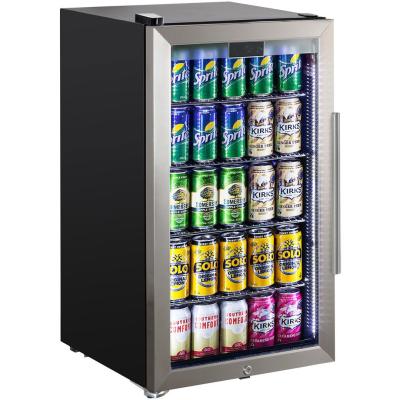 China Custom Good Prices CE Certificate Single-temperature Glass Door Bar Cooler Glass Cold Drinks Beer Fridge Bar Fridge for sale